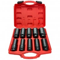 Prailgintų smūginių galvučių rinkinys 3/4" (19-41mm) 10vnt.